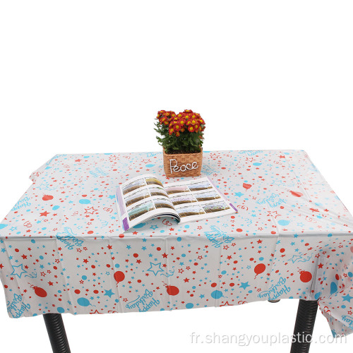 Couverture de table en plastique jetable d&#39;usine